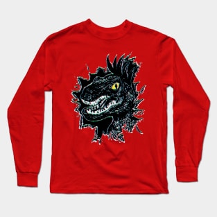 Velociraptor black Long Sleeve T-Shirt